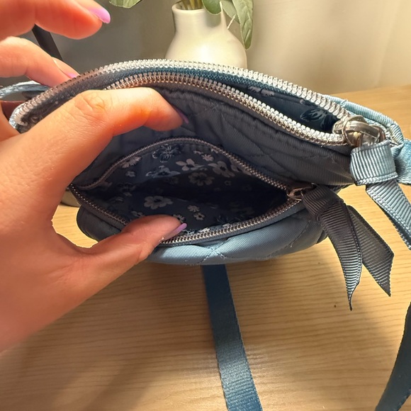 Vera Bradley Blue Quilted Crossbody Bag - Picture 8 of 11
